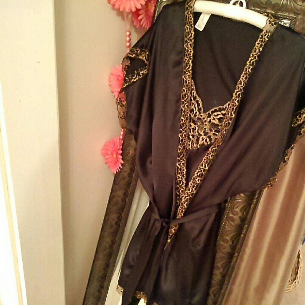 2pc teddy and robe set